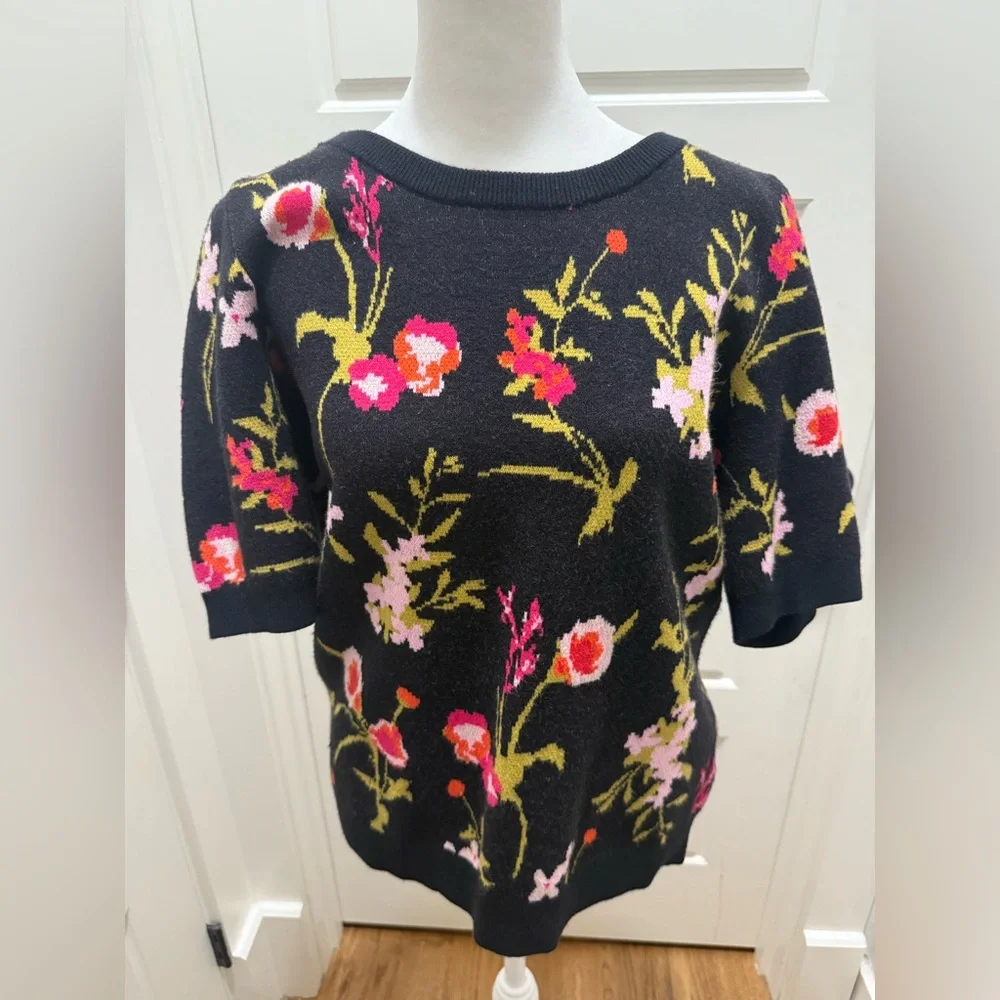 Anthropologie. Maeve. Harmon Jacquard Sweater Tee. Size Large._3